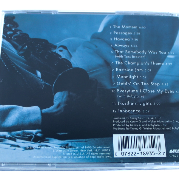Kenny G The Moment CD Sep 2000 Arista Pre-Owned with Bonus Track