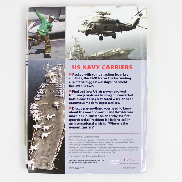 US Navy Carriers Weapons of War DVD and Booklet History US Combat History