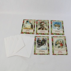 Set of 5 Angels Anonymous Christmas Greeting Cards With Envelopes