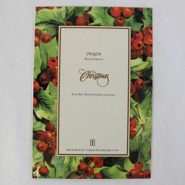 Set of 5 Angels Anonymous Christmas Greeting Cards With Envelopes