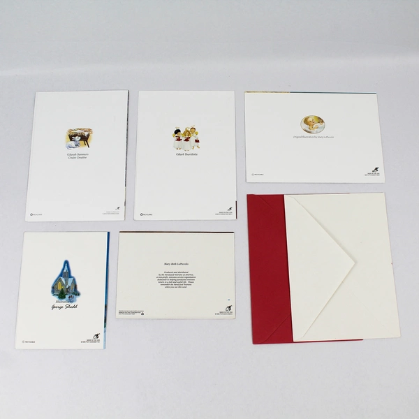 Lot of 5 Paralyzed Veterans Of America Religious Christmas Cards