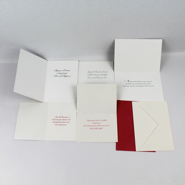 Lot of 5 Paralyzed Veterans Of America Religious Christmas Cards