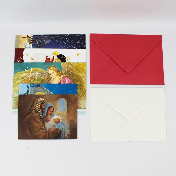 Lot of 5 Paralyzed Veterans Of America Religious Christmas Cards