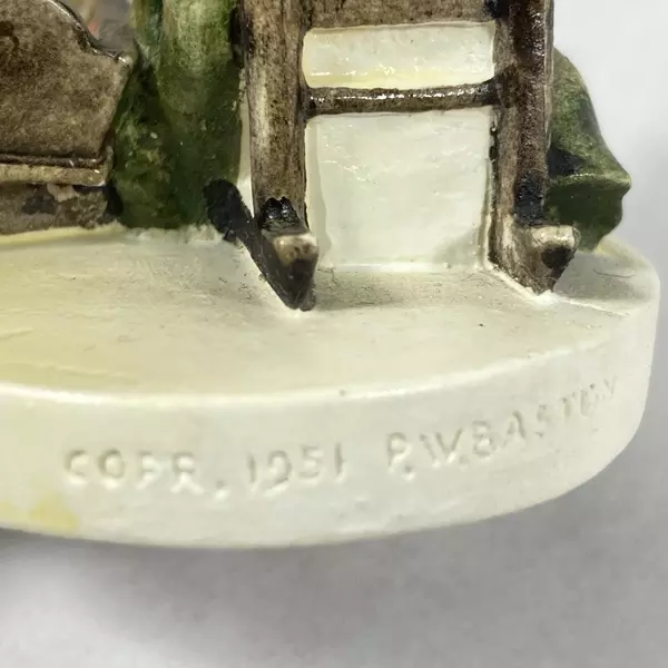 1951 Sebastian Miniature Colonial Lace Maker Figurine 2.5" Good Condition