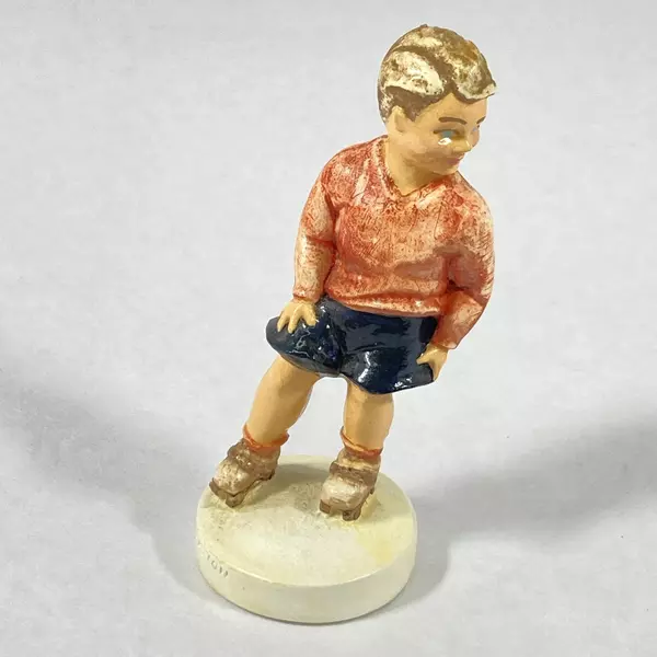 Vtg 1978 Sebastian Miniature Figurine Sidewalk Days Skating Boy 7861/10000