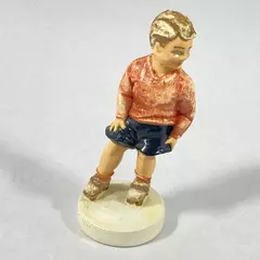 Vtg 1978 Sebastian Miniature Figurine Sidewalk Days Skating Boy 7861/10000