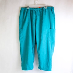 Work Ready Scrub Pants Men's XXL Blue Stretch Drawstring Beltloops