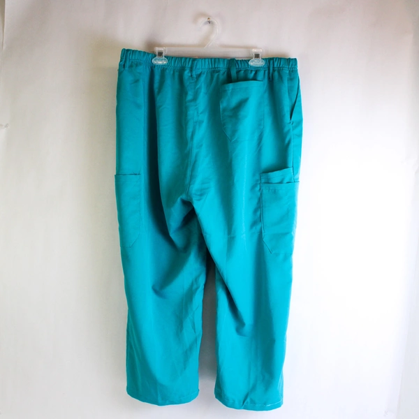 Work Ready Scrub Pants Men's XXL Blue Stretch Drawstring Beltloops