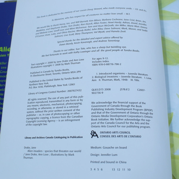 Alien Invaders: Species That Threaten Our World by Jane Drake & Ann Love