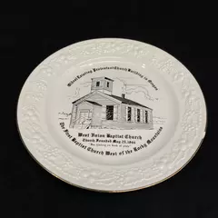 1959 Homer Laughlin Oldest Existing Protestant Church Building In Oregon Plate