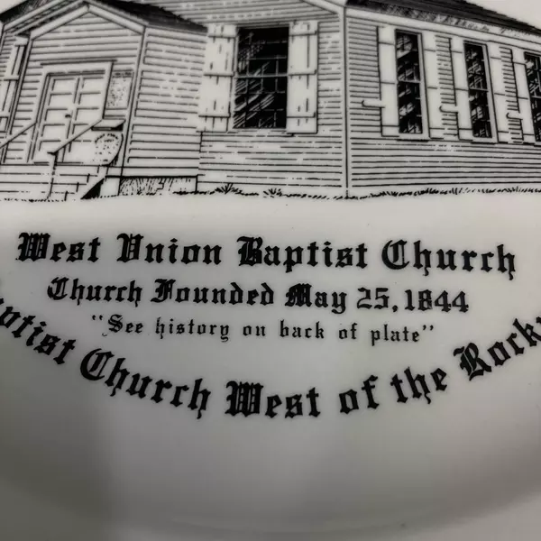 1959 Homer Laughlin Oldest Existing Protestant Church Building In Oregon Plate