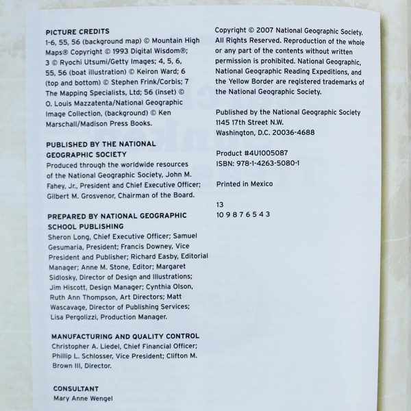 Lot of 6 National Geographic Chronicles Searching for Sunken Treasure PB