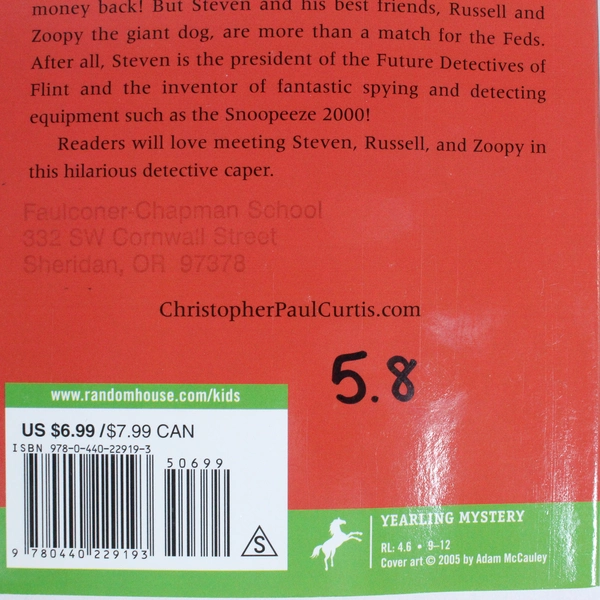 Lot of 5 Mr. Chickee's Funny Money Books by Christopher Paul Curtis PB