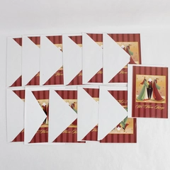 Set of 12 Paper Images We Three Kings Christmas Cards With Envelopes