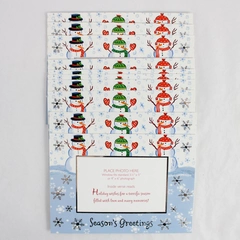 Set of 10 Fantus Paper Products Snowman Christmas Photo Cards
