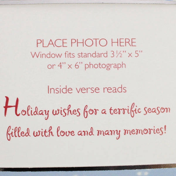 Set of 10 Fantus Paper Products Snowman Christmas Photo Cards