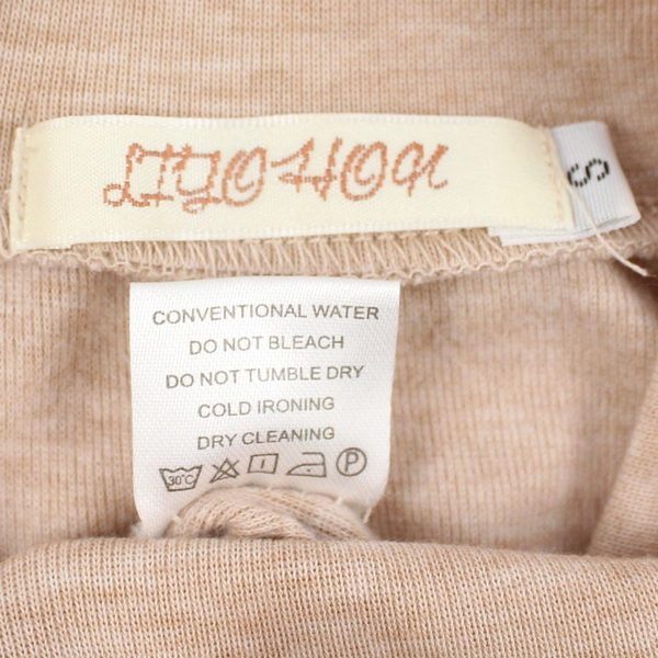 Liyo Hon Beige Pink Short Sleeve Top Women's Size Small