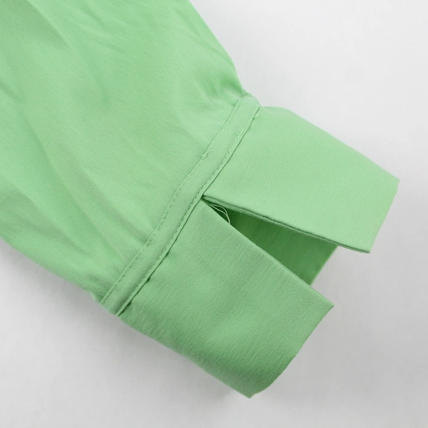 Scott Taylor Petite Green Button Down Long Sleeve Dress Shirt Women's Size S