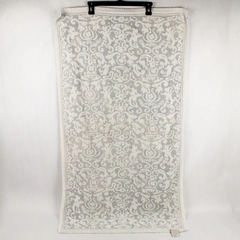 Wellesley Manor Towel, 46 x 26, White Gray Cotton Blend 