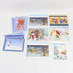 Lot of 9 DAV Patriotic Christmas Greeting Cards With Envelopes