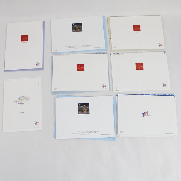Lot of 9 DAV Patriotic Christmas Greeting Cards With Envelopes