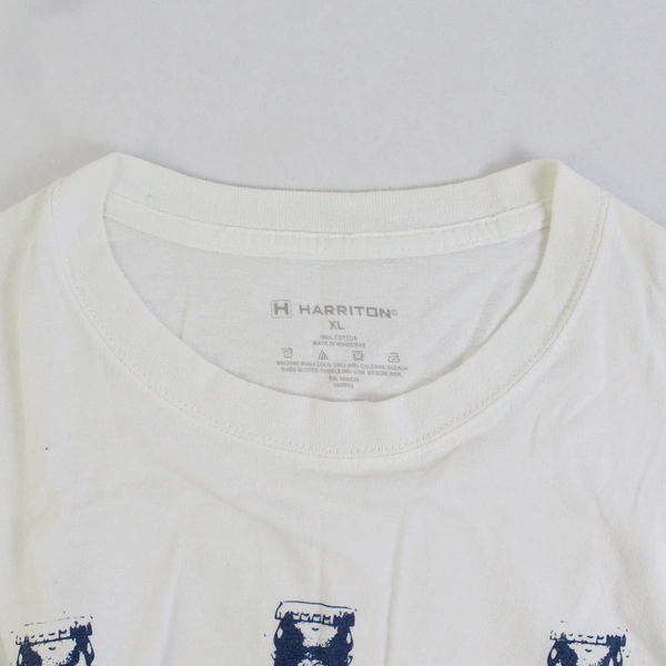 Harriton White Short Sleeve T-Shirt Printed Corona Extra Bottles Size XL