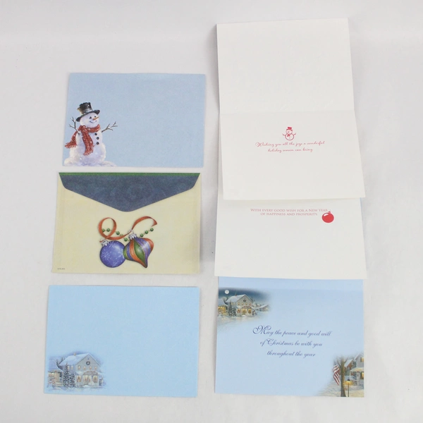 Lot of 9 DAV Patriotic Christmas Greeting Cards With Envelopes