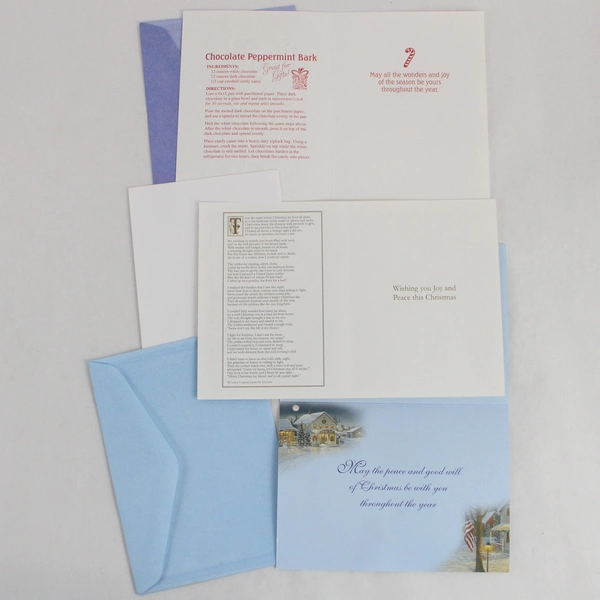 Lot of 9 DAV Patriotic Christmas Greeting Cards With Envelopes