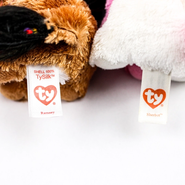 Lot of 5 Ty Beanie Boo Stuffed Animal Toys