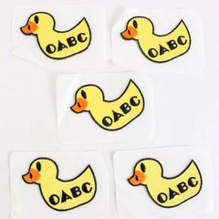 Lot of 5 Unused OABC Iron-On Duck Patches