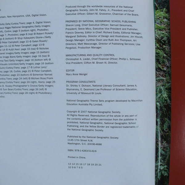 Lot of 3 National Geographic Books: Plant Power & Temperate Forests