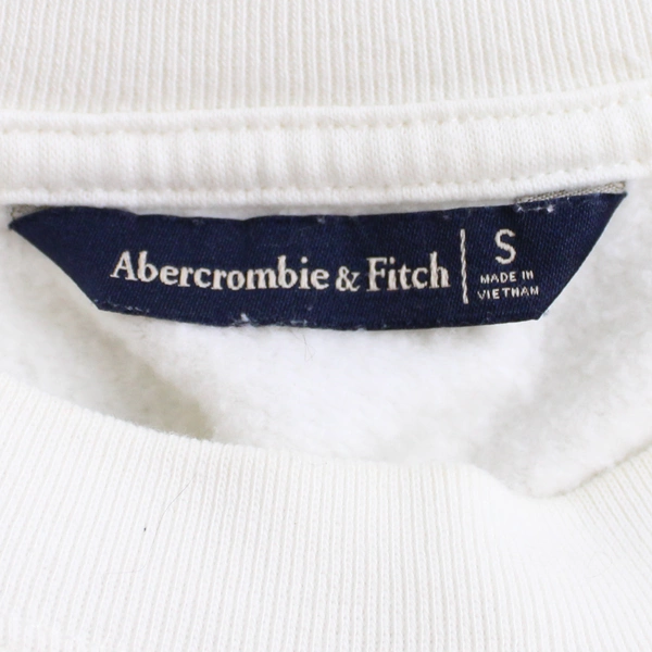 Abercrombie & Fitch White Zebra Print Pullover Women's Small