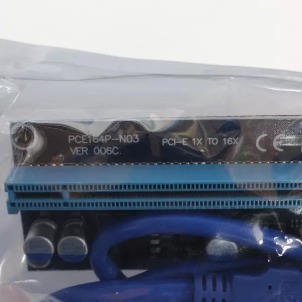 Bermunavy 6-Pack PCI-E 1x To 16x Rising Slots for Mining Rig New