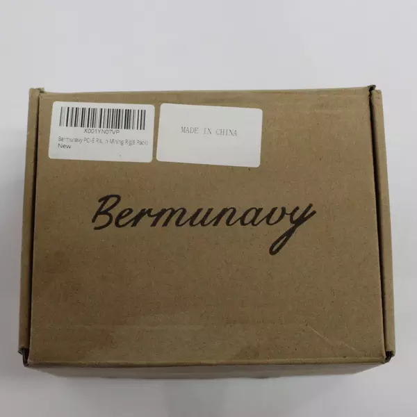 Bermunavy 6-Pack PCI-E 1x To 16x Rising Slots for Mining Rig New