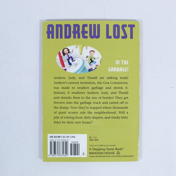 Lot of 7 Andrew Lost in the Garbage Books by J.C. Greenburg 2006