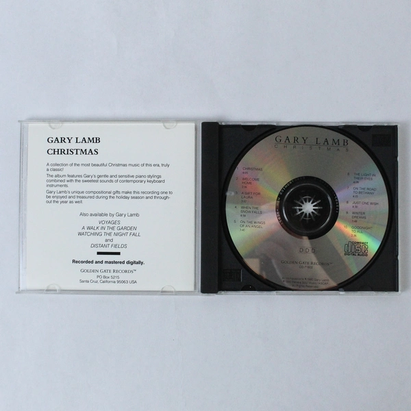 Gary Lamb Christmas CD - Classical Piano Music 1990 Golden Gate Records