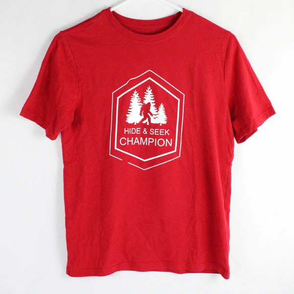 Wonder Nation Hide & Seek Champion Red T-Shirt Youth Size XL 14-16