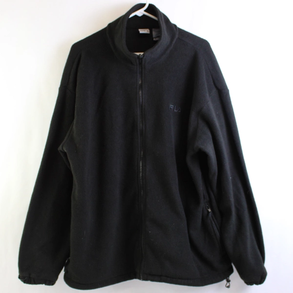 FILA Men's XL Black Fleece Zip Up