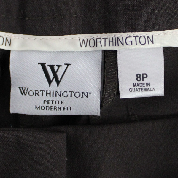 Worthington Petite Modern Fit Brown Capris Women's Size 8P