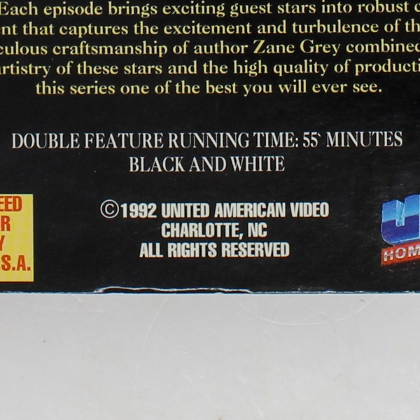 Zane Grey Theatre Volume 3 VHS 1992 David Niven