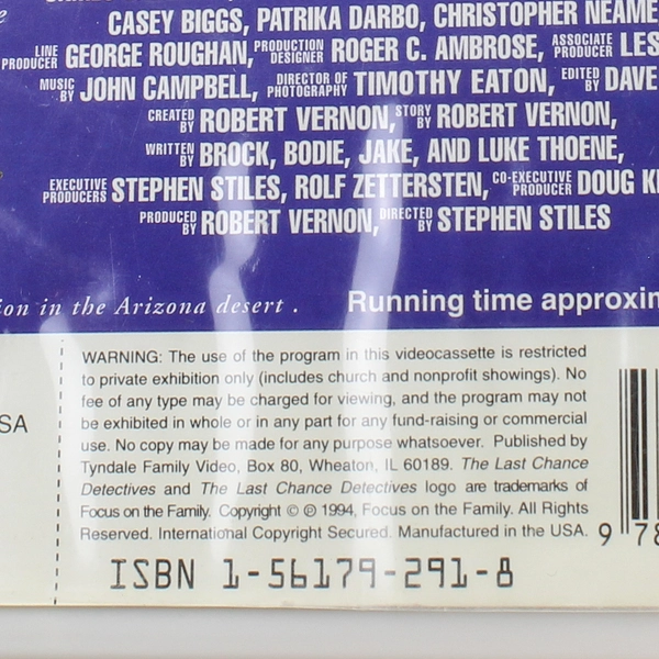 The Last Chance Detectives: Mystery Lights of Navajo Mesa VHS - 1994 Clamshell