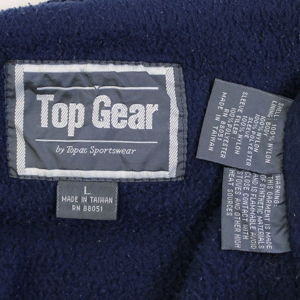 Top Gear by Topac Sportswear Green Boys Large Zip Up Fleece Interior