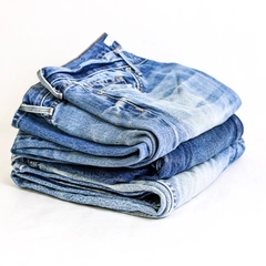 Lot of 3 Denim Blue Jeans 100% Cotton, for Fabric Cutters Only, DIY Arts Crafts