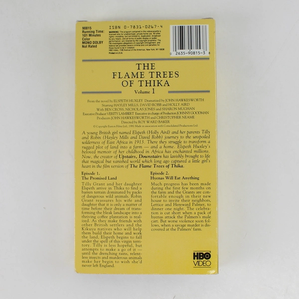 The Flame Trees Of Thika Volume 1 VHS Hayley Mills Sealed 1981