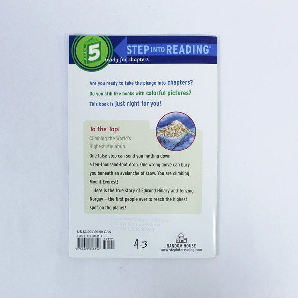 To The Top! Climbing the World's Highest Mountain by S.A. Kramer - Pre-Owned