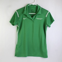 Nike University of Oregon Athletic Bands Jersey Polo Green Women's Medium