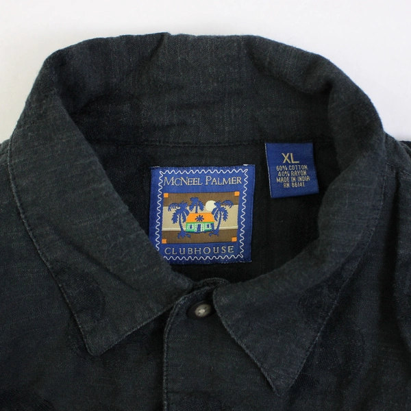 McNeel Palmer Clubhouse Men’s XL Black Casual Button-Down Dress Shirt