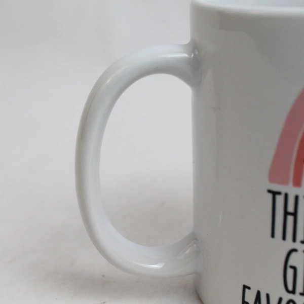 Coffee Mug 'This Mug Was a Gift From Your Favorite Coworker' White & Rainbow