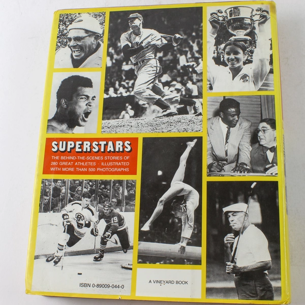 Superstars by Frank Litsky 1975 Illustrated Book - 280 Athletes Stories