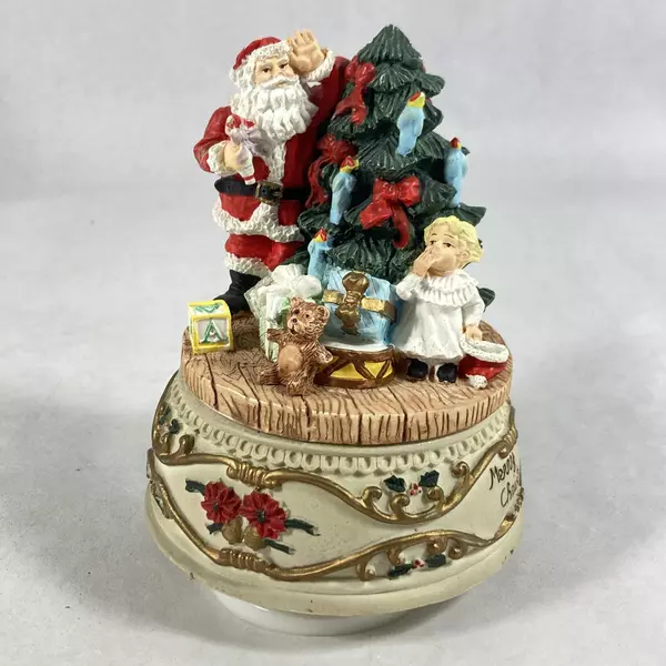 Santas House Christmas Collection Musical Santas 5047 Rotating Music Box